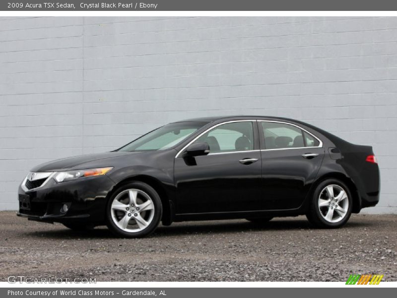 Crystal Black Pearl / Ebony 2009 Acura TSX Sedan
