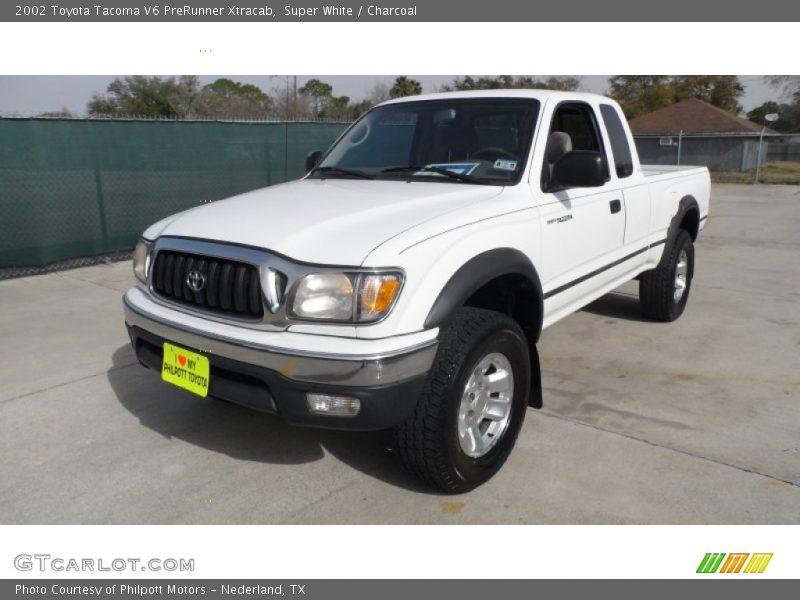 Super White / Charcoal 2002 Toyota Tacoma V6 PreRunner Xtracab