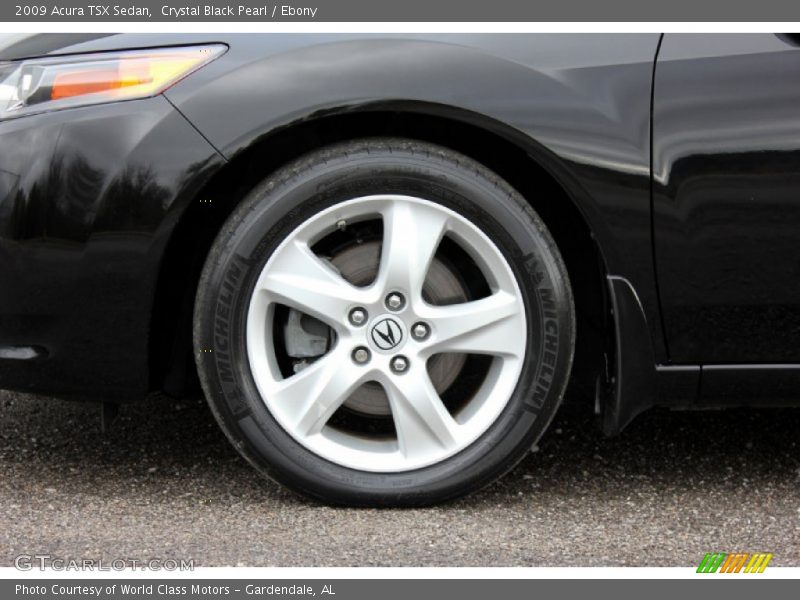 Crystal Black Pearl / Ebony 2009 Acura TSX Sedan