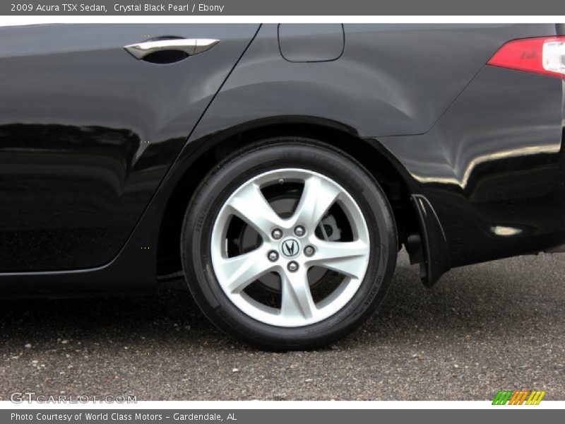 Crystal Black Pearl / Ebony 2009 Acura TSX Sedan