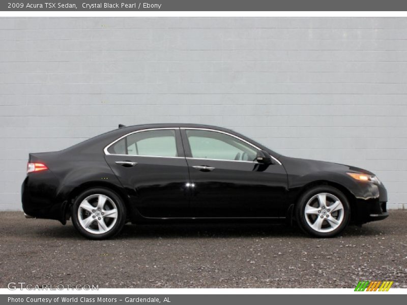 Crystal Black Pearl / Ebony 2009 Acura TSX Sedan
