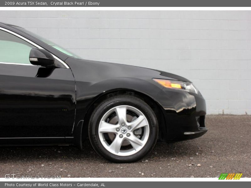 Crystal Black Pearl / Ebony 2009 Acura TSX Sedan