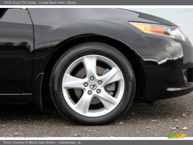Crystal Black Pearl / Ebony 2009 Acura TSX Sedan