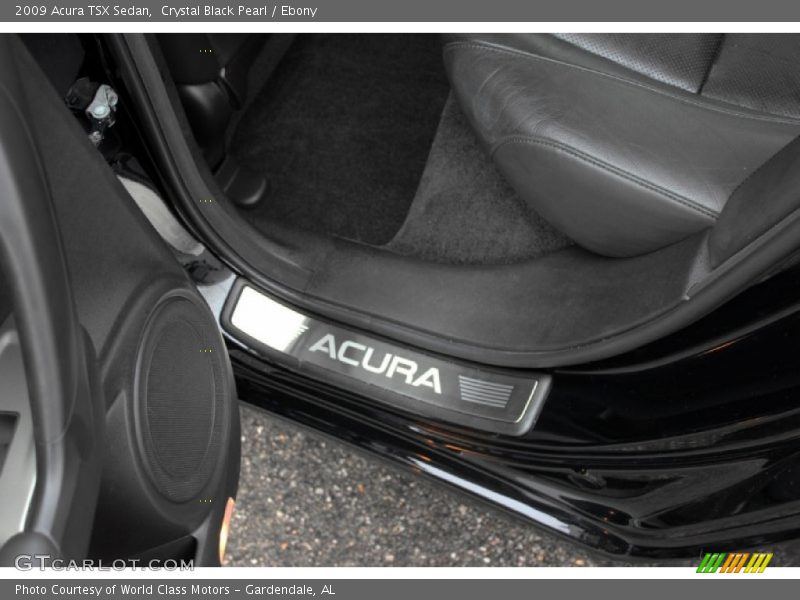 Crystal Black Pearl / Ebony 2009 Acura TSX Sedan