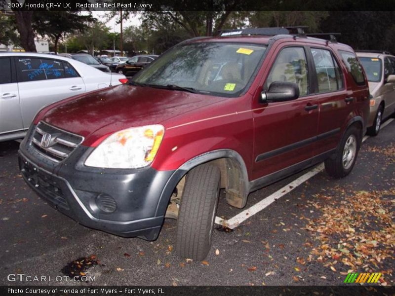 Redondo Red Pearl / Ivory 2005 Honda CR-V LX