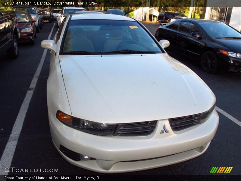 Dover White Pearl / Gray 2003 Mitsubishi Galant ES