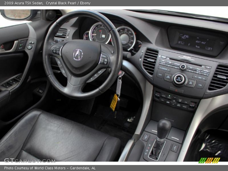 Crystal Black Pearl / Ebony 2009 Acura TSX Sedan