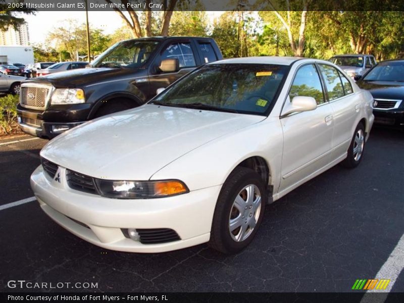 Dover White Pearl / Gray 2003 Mitsubishi Galant ES