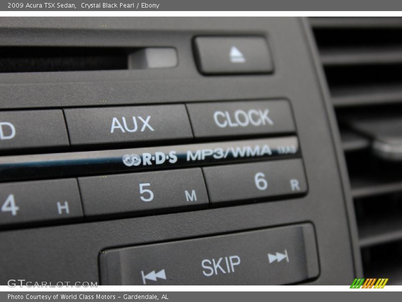 Crystal Black Pearl / Ebony 2009 Acura TSX Sedan