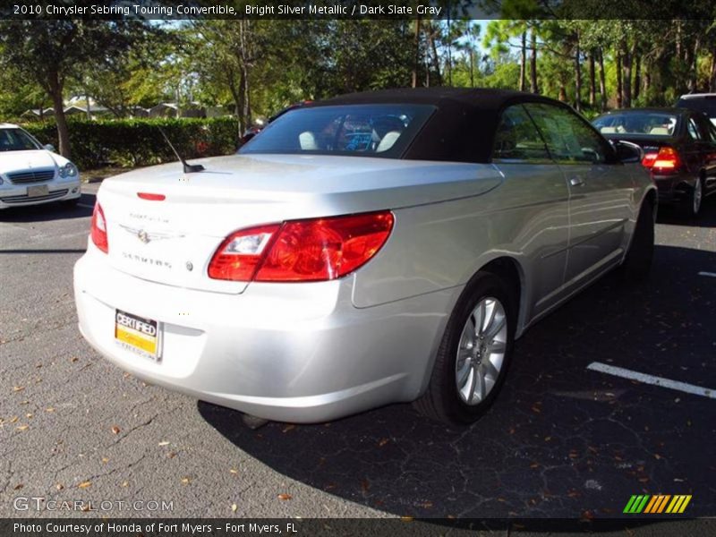 Bright Silver Metallic / Dark Slate Gray 2010 Chrysler Sebring Touring Convertible