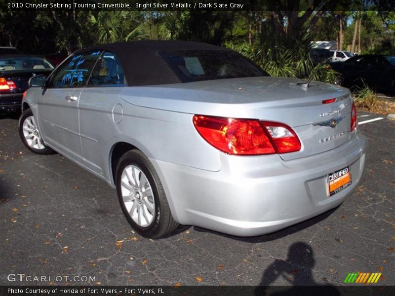 Bright Silver Metallic / Dark Slate Gray 2010 Chrysler Sebring Touring Convertible
