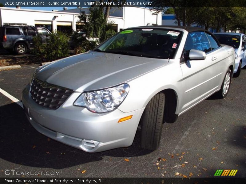 Bright Silver Metallic / Dark Slate Gray 2010 Chrysler Sebring Touring Convertible