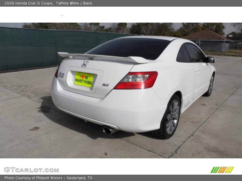 Taffeta White / Black 2009 Honda Civic Si Coupe