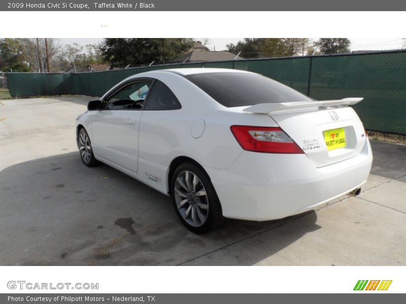 Taffeta White / Black 2009 Honda Civic Si Coupe