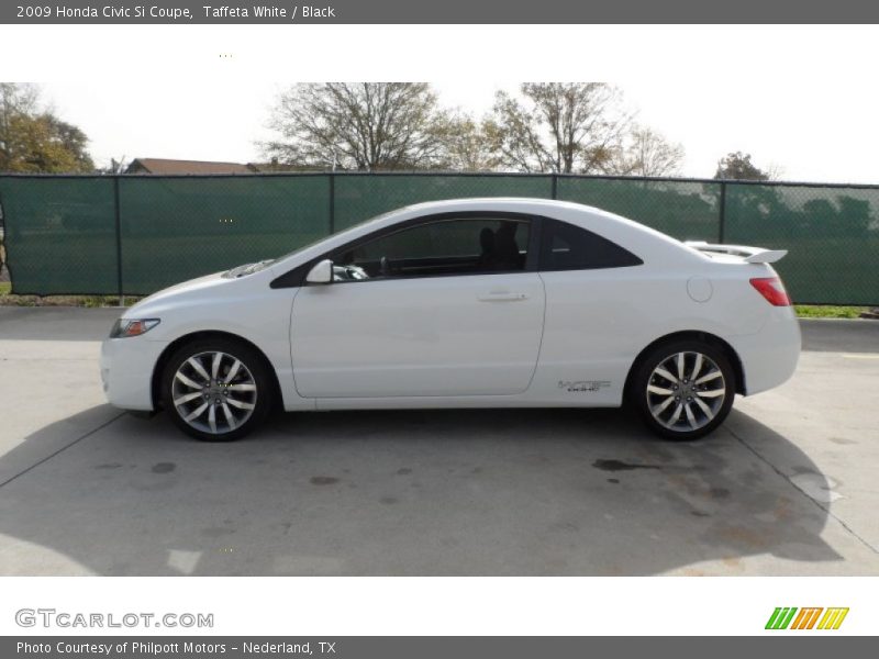 Taffeta White / Black 2009 Honda Civic Si Coupe