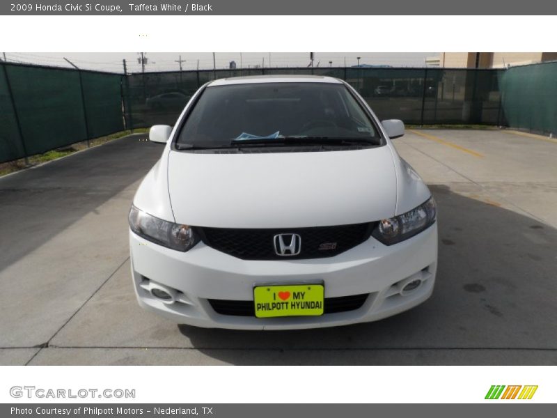 Taffeta White / Black 2009 Honda Civic Si Coupe