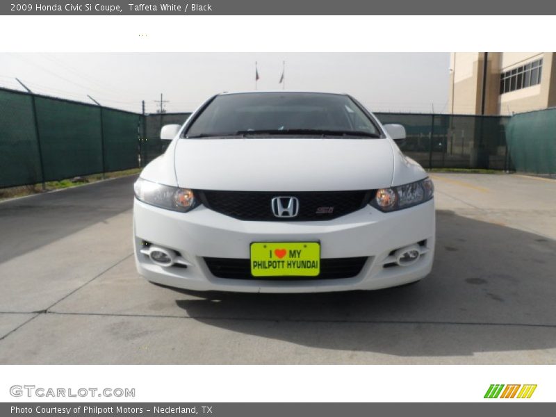 Taffeta White / Black 2009 Honda Civic Si Coupe
