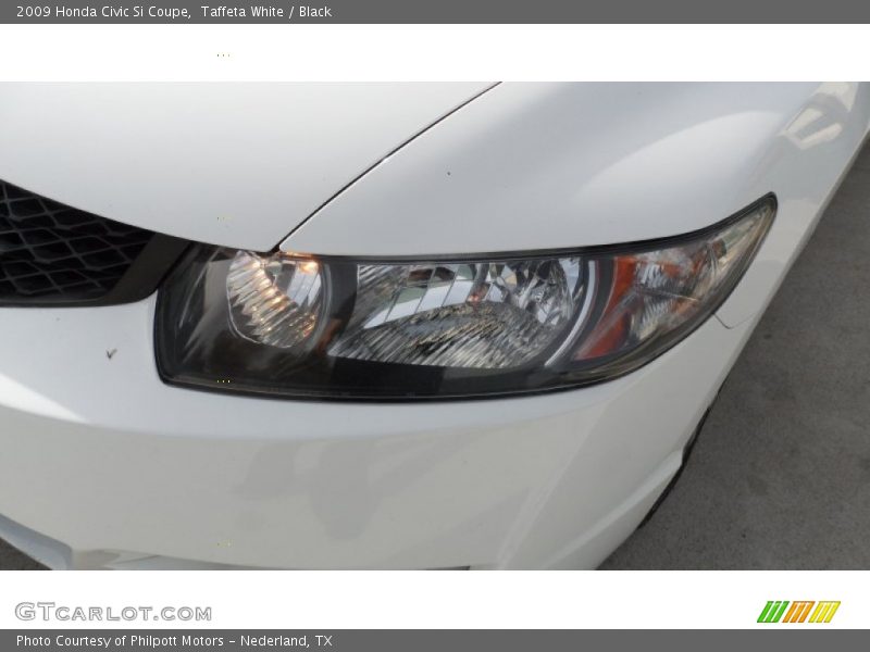 Taffeta White / Black 2009 Honda Civic Si Coupe