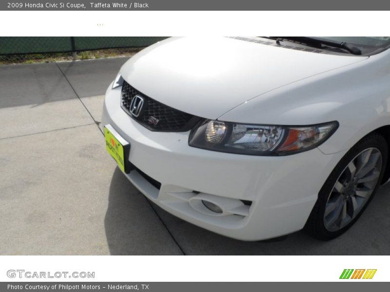 Taffeta White / Black 2009 Honda Civic Si Coupe