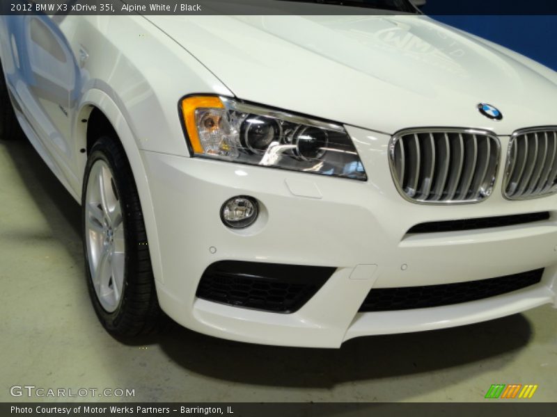 Alpine White / Black 2012 BMW X3 xDrive 35i