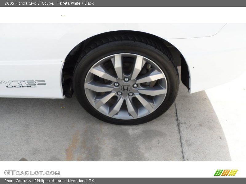 Taffeta White / Black 2009 Honda Civic Si Coupe