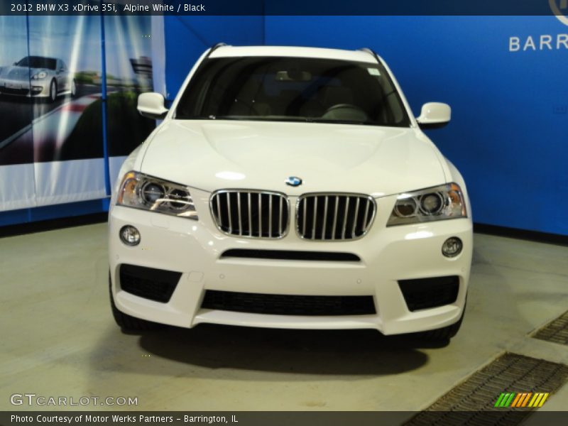 Alpine White / Black 2012 BMW X3 xDrive 35i