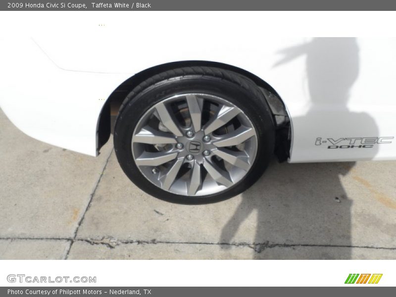Taffeta White / Black 2009 Honda Civic Si Coupe