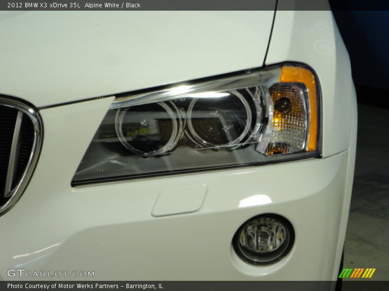 Alpine White / Black 2012 BMW X3 xDrive 35i