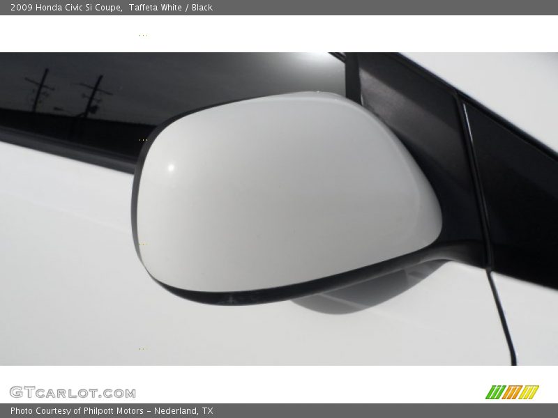 Taffeta White / Black 2009 Honda Civic Si Coupe