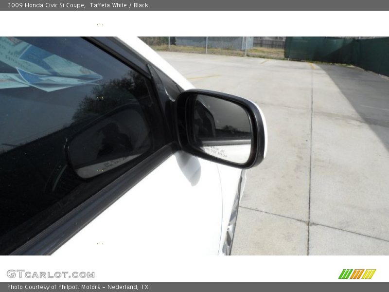Taffeta White / Black 2009 Honda Civic Si Coupe