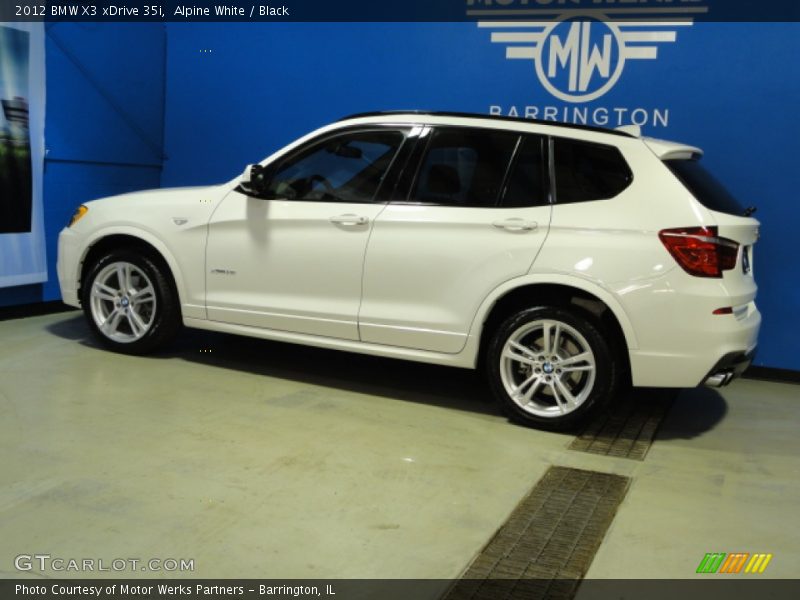 Alpine White / Black 2012 BMW X3 xDrive 35i