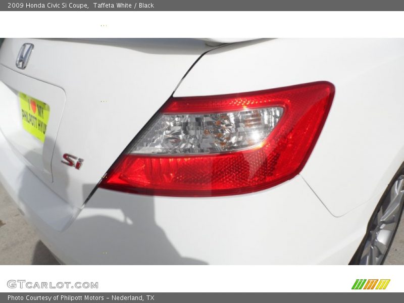 Taffeta White / Black 2009 Honda Civic Si Coupe