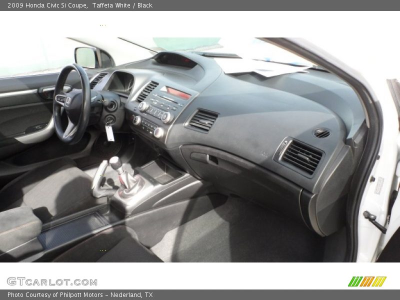 Taffeta White / Black 2009 Honda Civic Si Coupe