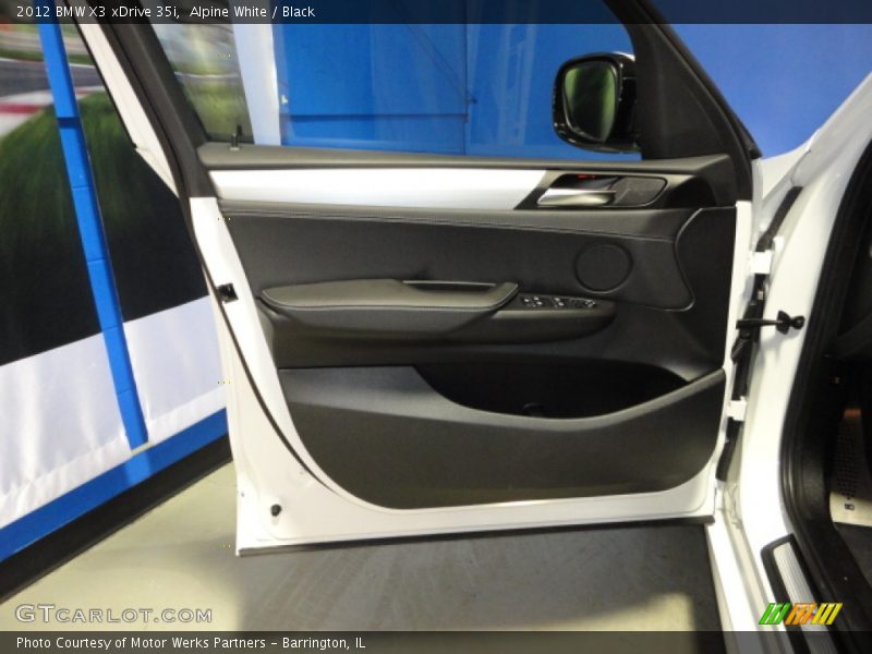 Alpine White / Black 2012 BMW X3 xDrive 35i