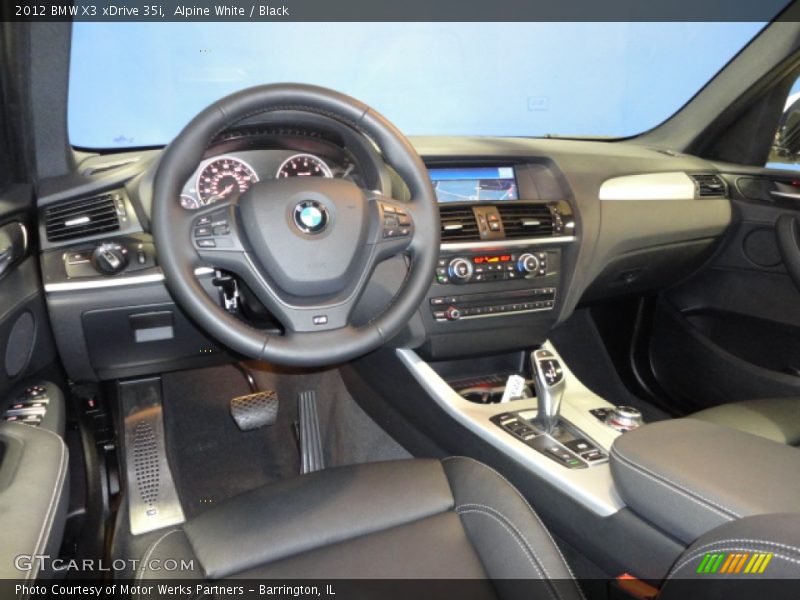 Alpine White / Black 2012 BMW X3 xDrive 35i