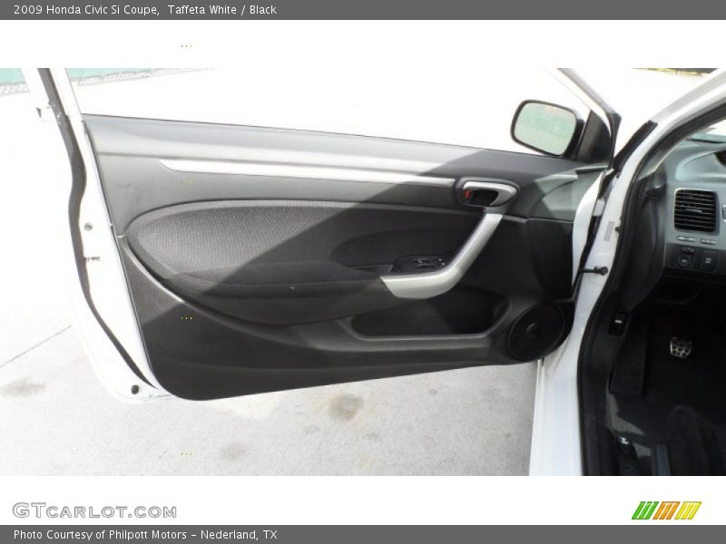Taffeta White / Black 2009 Honda Civic Si Coupe