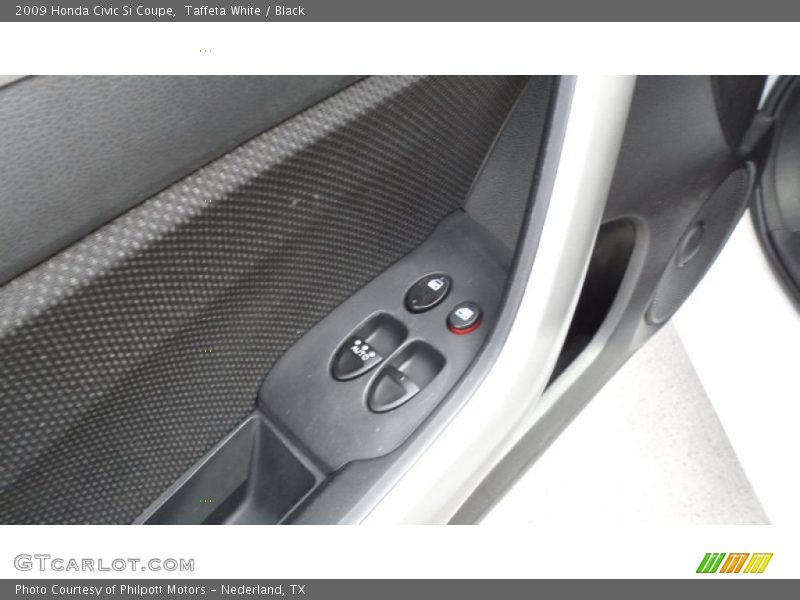 Taffeta White / Black 2009 Honda Civic Si Coupe