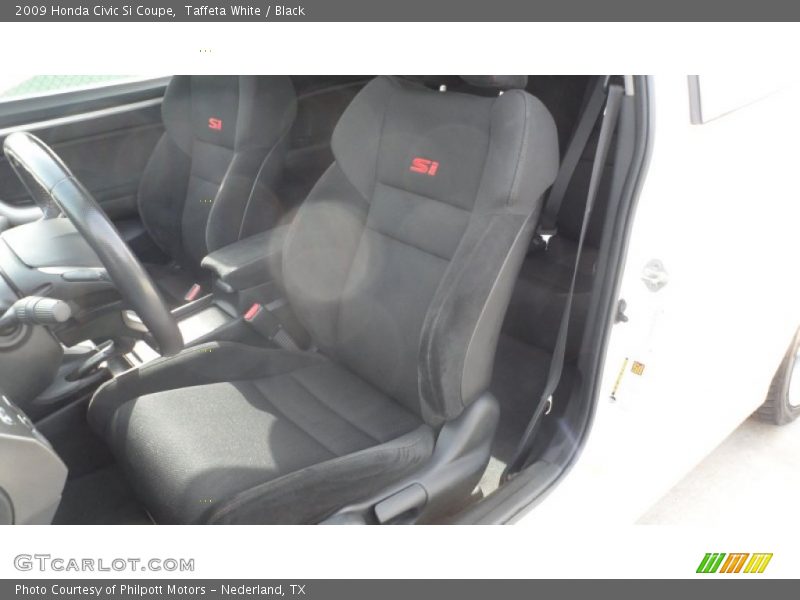 Taffeta White / Black 2009 Honda Civic Si Coupe
