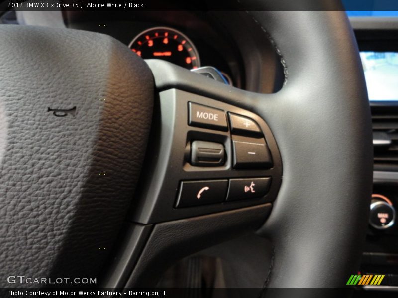 Controls of 2012 X3 xDrive 35i