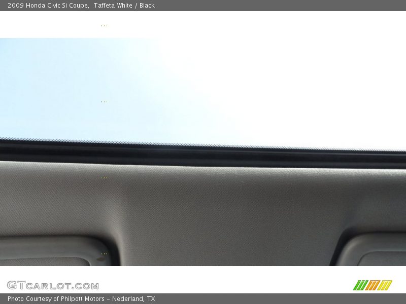 Taffeta White / Black 2009 Honda Civic Si Coupe