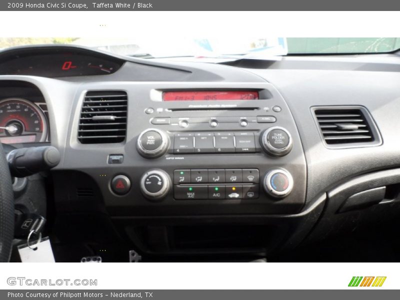 Taffeta White / Black 2009 Honda Civic Si Coupe