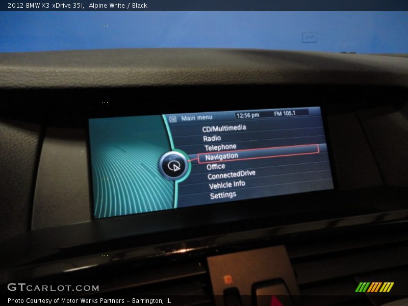 Alpine White / Black 2012 BMW X3 xDrive 35i