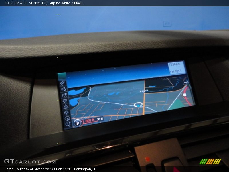 Alpine White / Black 2012 BMW X3 xDrive 35i