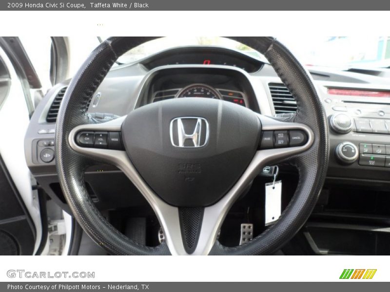 Taffeta White / Black 2009 Honda Civic Si Coupe