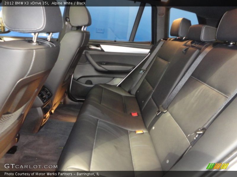 Alpine White / Black 2012 BMW X3 xDrive 35i
