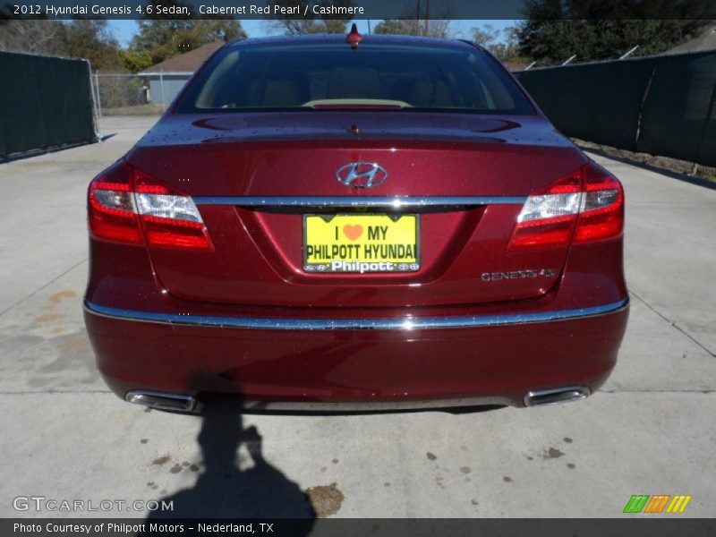 Cabernet Red Pearl / Cashmere 2012 Hyundai Genesis 4.6 Sedan