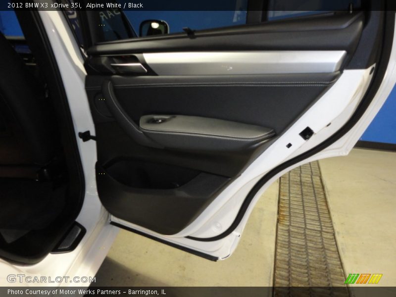 Alpine White / Black 2012 BMW X3 xDrive 35i