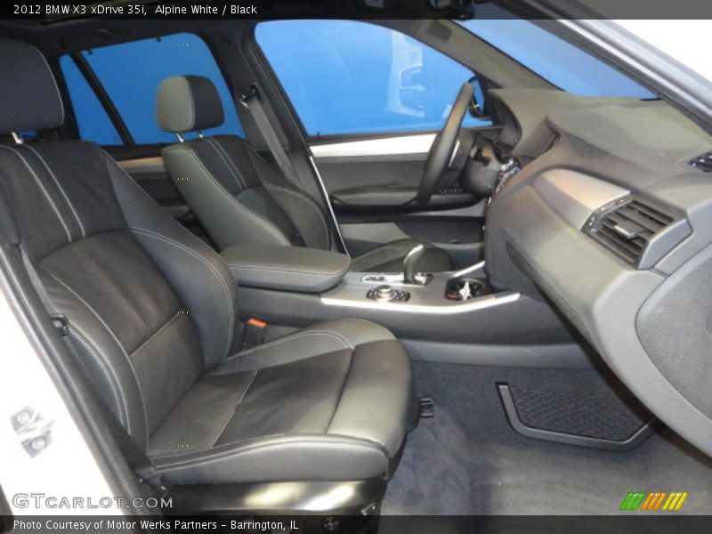Alpine White / Black 2012 BMW X3 xDrive 35i