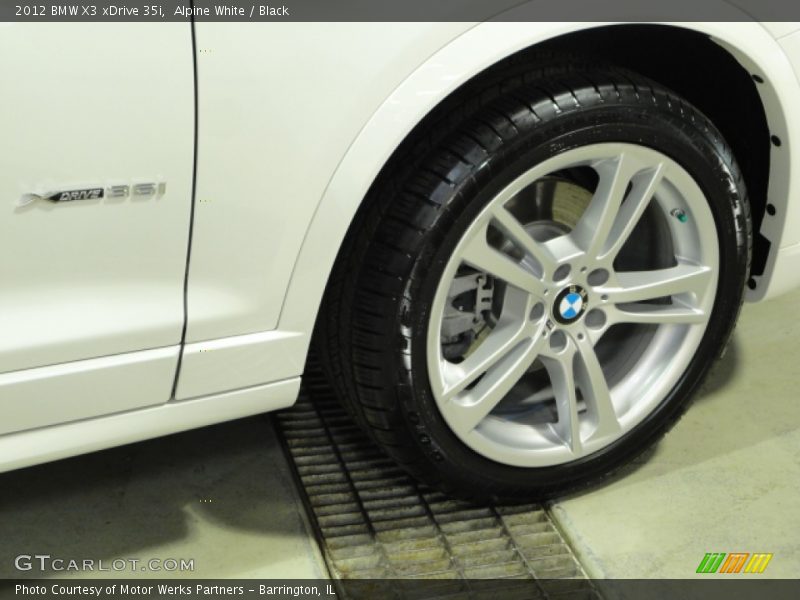 Alpine White / Black 2012 BMW X3 xDrive 35i