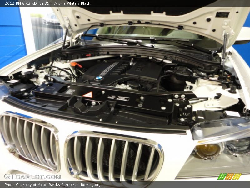 Alpine White / Black 2012 BMW X3 xDrive 35i